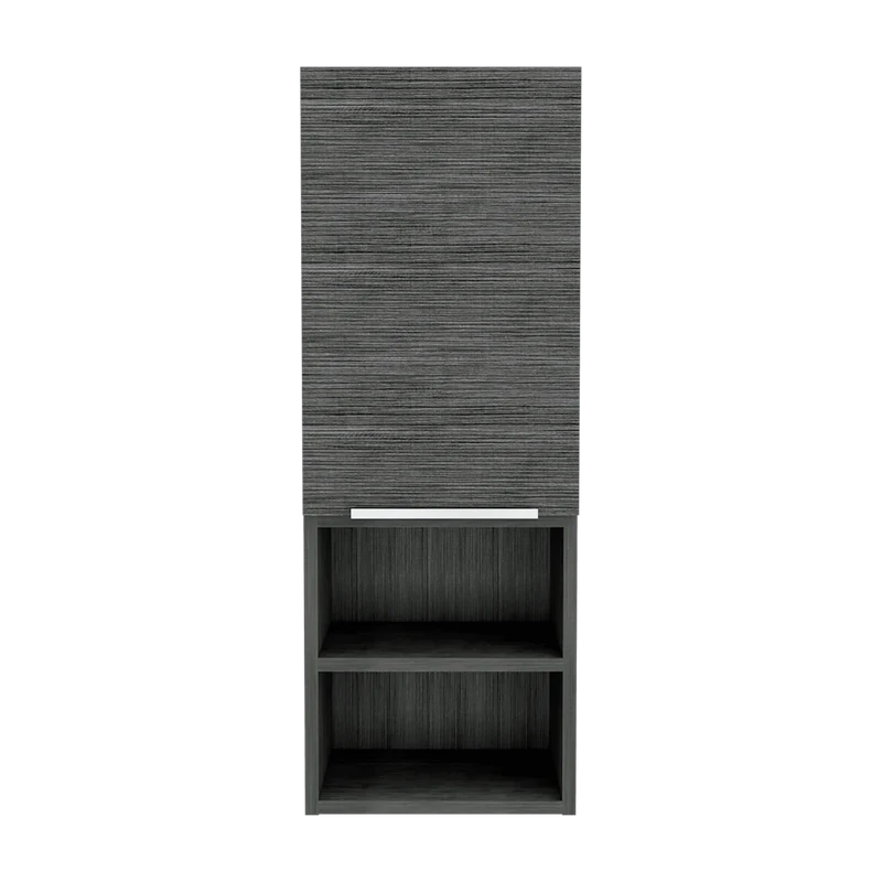 Gabinete de Baño Real, Gris, con Tres Entrepaños ZF