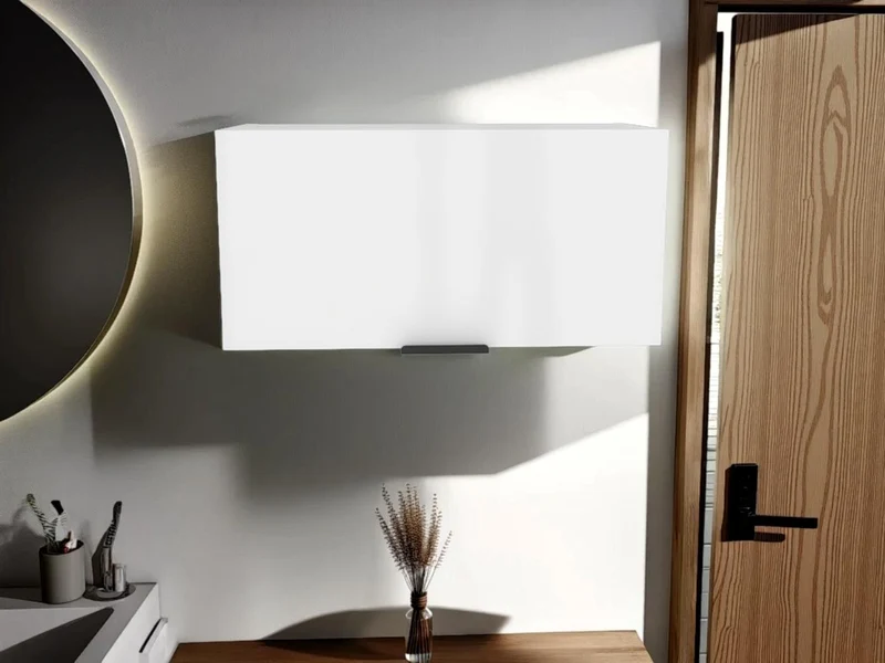 Gabinete de Baño Elsah, Kronos Blanco, con Espacio para Colocar Objetos ZF