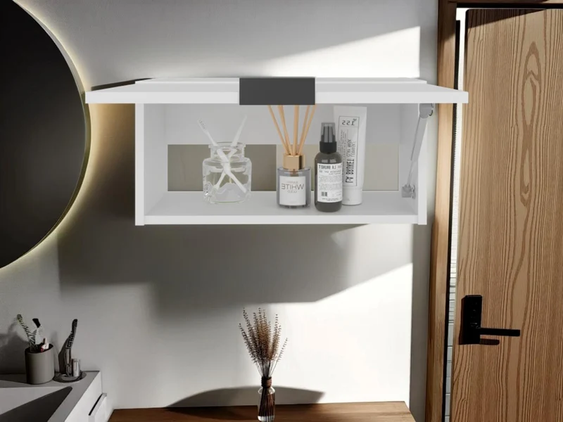 Gabinete de Baño Elsah, Kronos Blanco, con Espacio para Colocar Objetos ZF