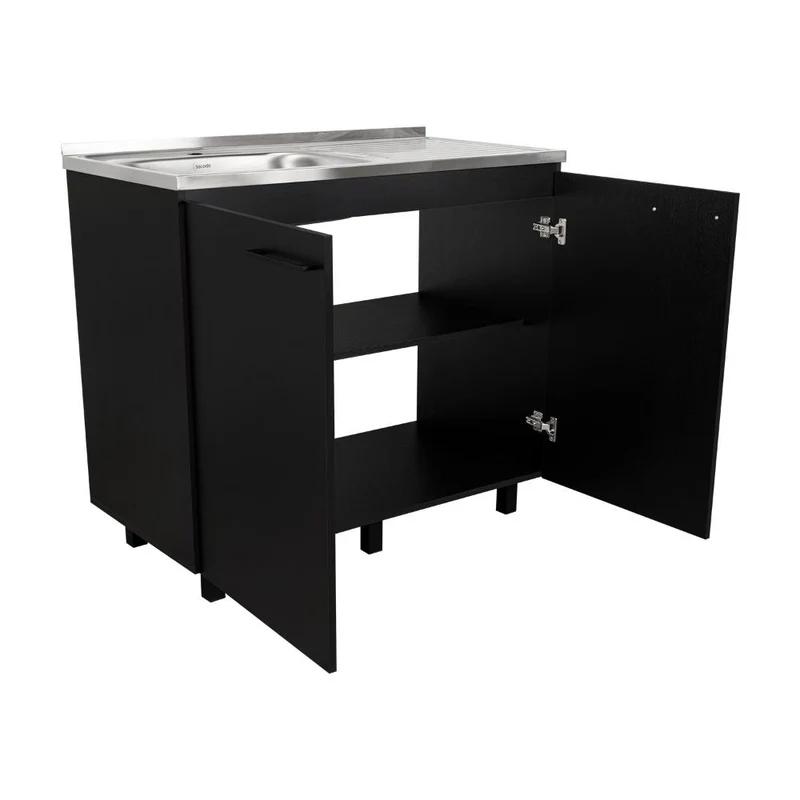 Gabinete Inferior Cantabria, Wengue, Ideal para Espacio Reducidos ZF