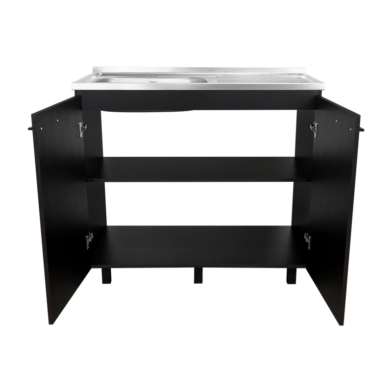 Gabinete Inferior Cantabria, Wengue, Ideal para Espacio Reducidos ZF