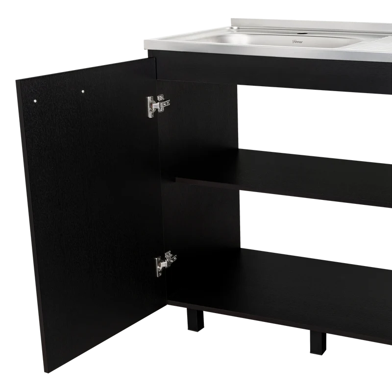 Gabinete Inferior Cantabria, Wengue, Ideal para Espacio Reducidos ZF