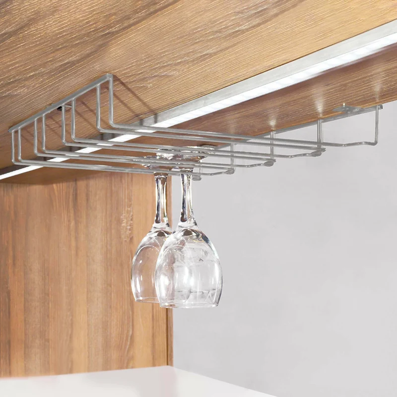 Soporte Colgador de Copas en Acero Rejiplas 33.5 cm Metalizado