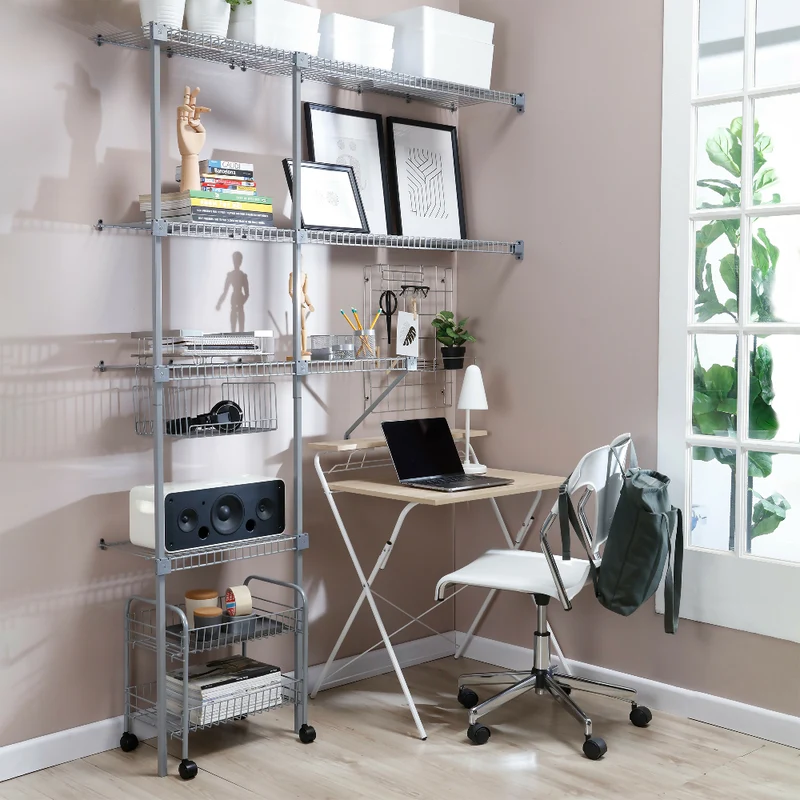 Closet Basic Modular Metalico Ajustable Rejiplas Color Metalizado