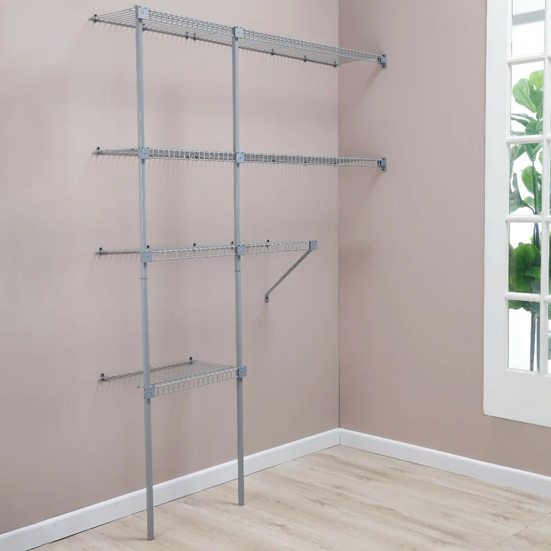 Closet Basic Modular Metalico Ajustable Rejiplas Color Metalizado