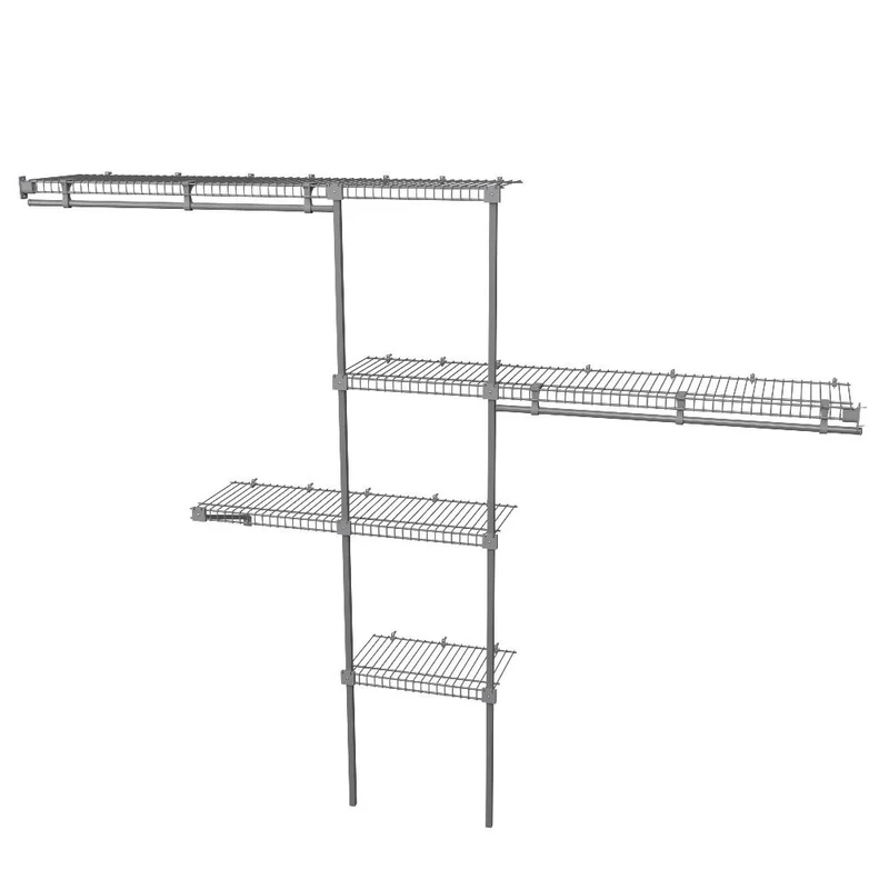 Closet Basic Modular Metalico Ajustable Rejiplas Color Metalizado