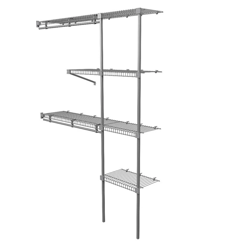 Closet Basic Modular Metalico Ajustable Rejiplas Color Metalizado