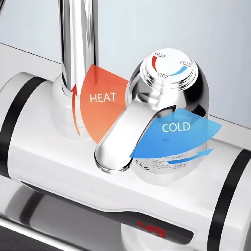 Grifo Calentador de Agua Instantáneo Eléctrico para Cocina
