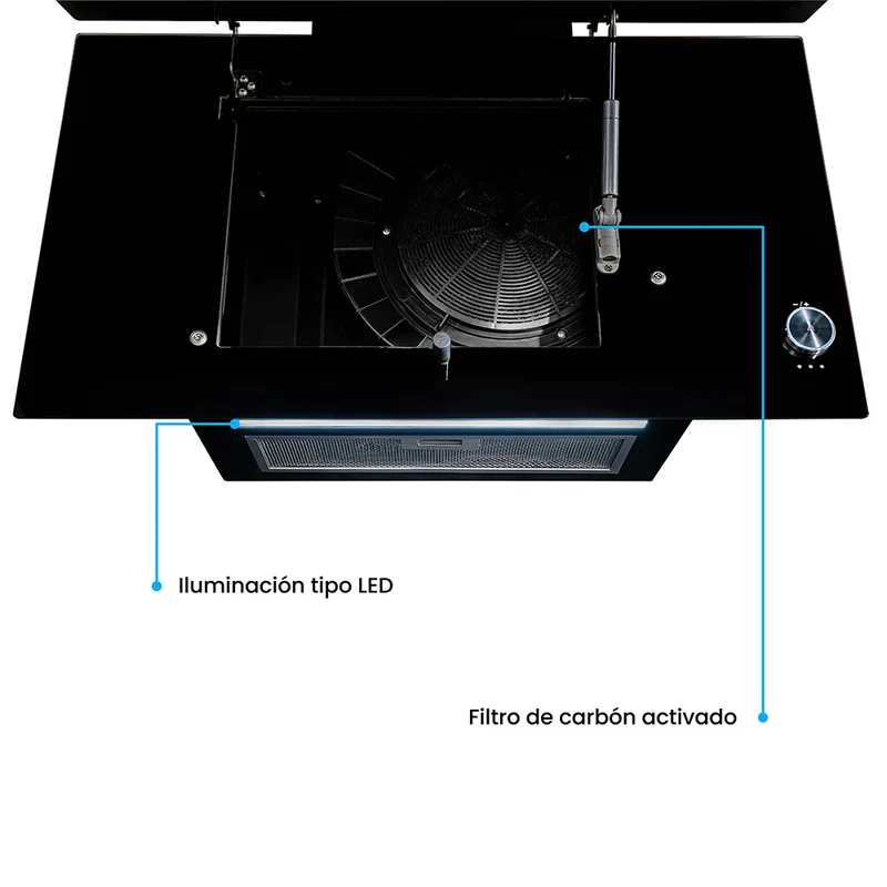 Campana Península Challenger CX 4975, Aura Cristal Negro