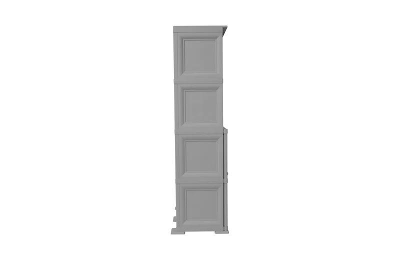 Mueble Organizador Elegance Liso Monet, Gris, con Dos Puertas Batientes