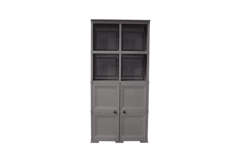 Mueble Organizador Elegance Liso Monet, Cocoa, con Dos Puertas Batientes