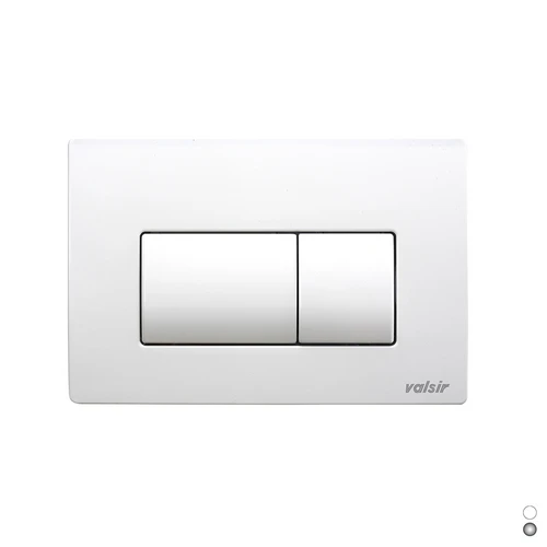Placca di comando 215x145 per tropea s meccanica doppio scarico bianca