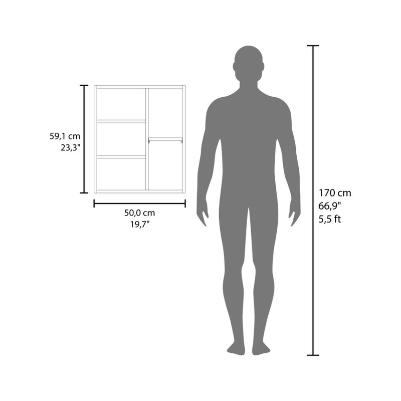 Gabinete de Baño Tuina, Blanco, con Espejo y con Espacio para Guardar Objetos de Aseo Personales ZF
