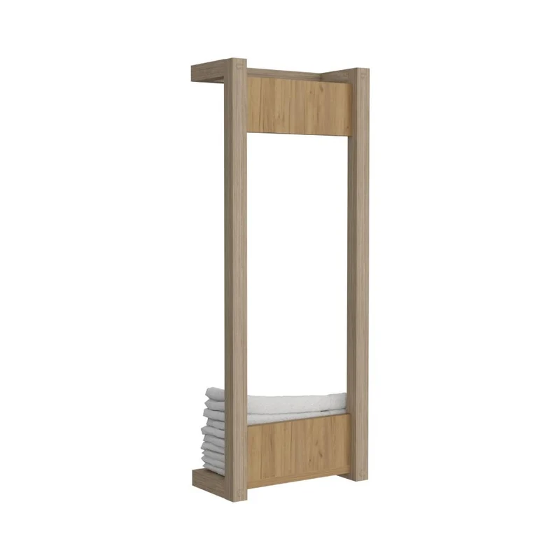 Toallero de Pared Arlington, Kronos Fresno Europeo, con gran capacidad para almacenar toallas ZF