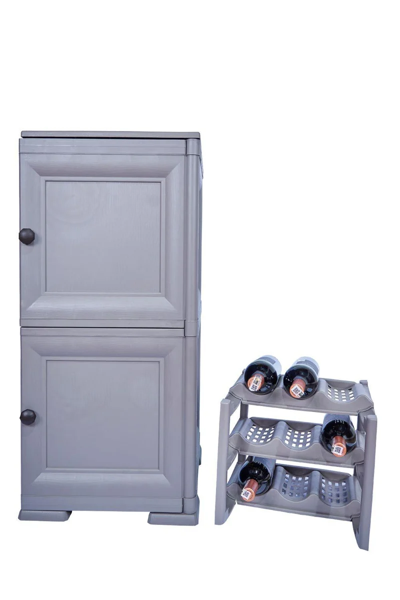 Mueble Organizador Elegance Boticelli, Avellana, con Dos Puertas Batientes