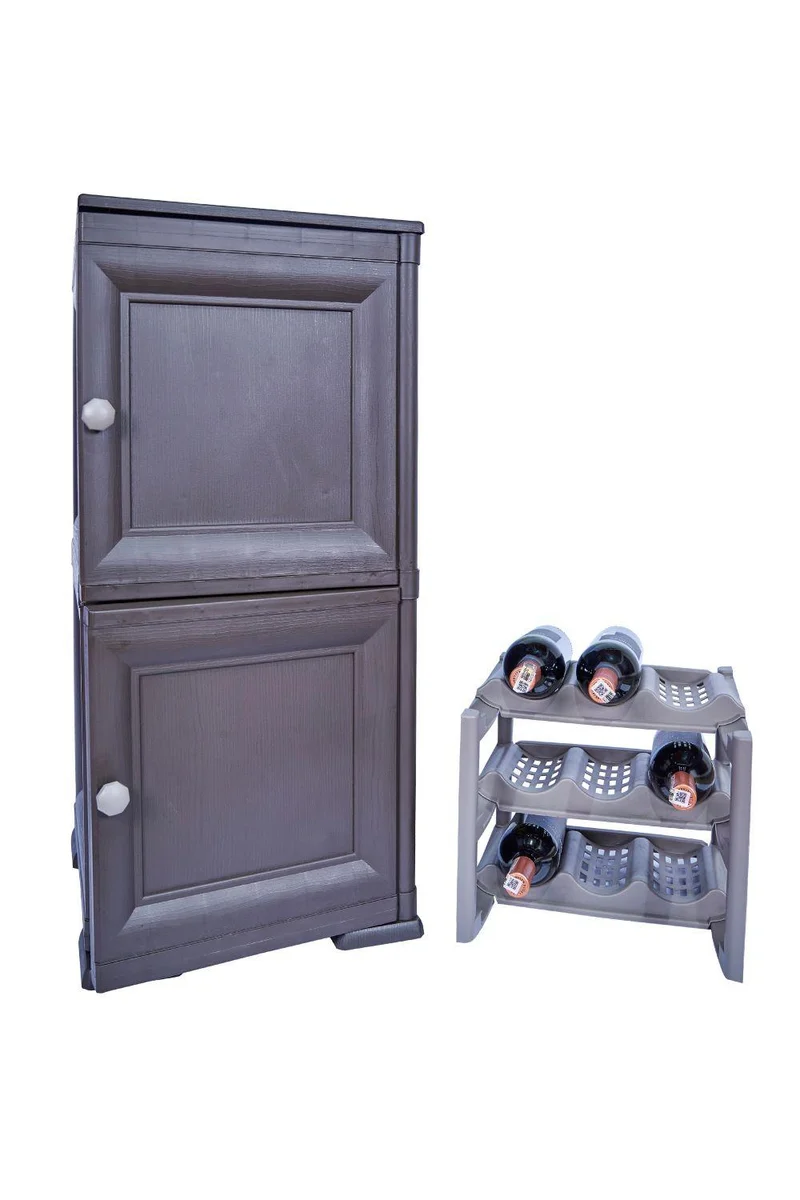 Mueble Organizador Elegance Boticelli, Wengue, con Dos Puertas Batientes