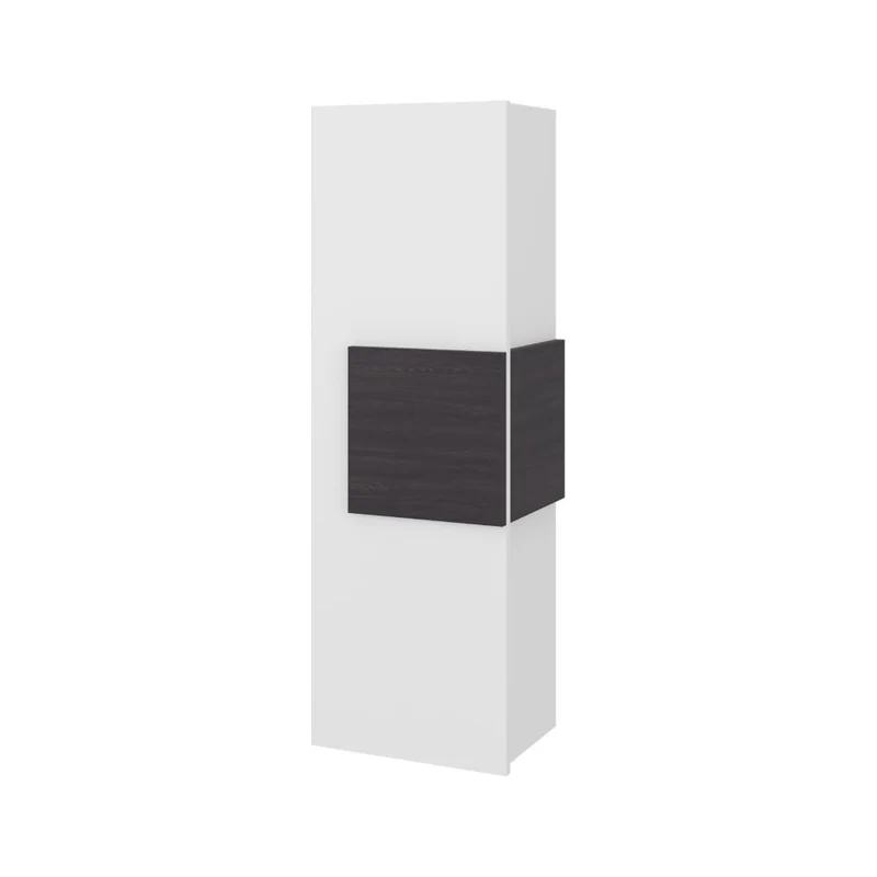 Gabinete de Baño Picasso, Kronos Blanco y Kronos Wengue, con Espacio para Guardar Objetos de Aseo ZF