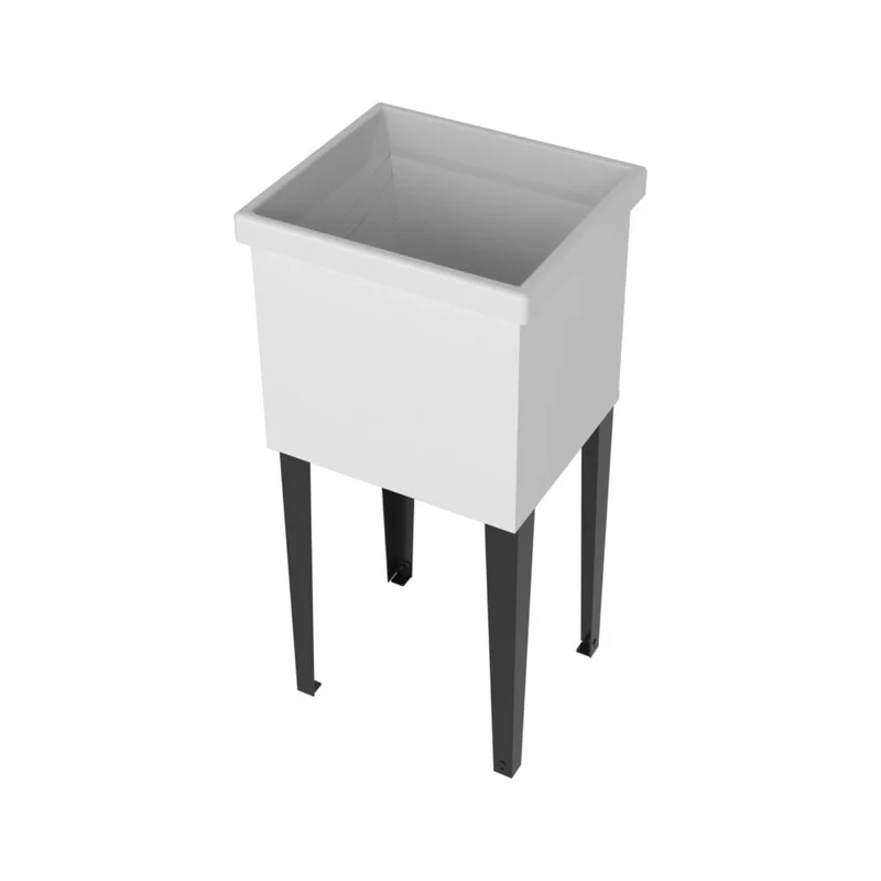 Mueble de Lavado Independiente Barium, Kronos Blanco, con Orificio para Drenaje Incluye Lavamanos No Grifería ZF