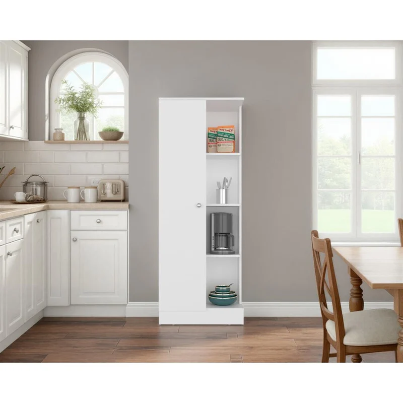 Alacena Multiusos Atol, Kronos Blanco, con Puerta Abatible y Amplio Espacio de Almacenamiento ZF