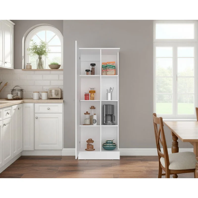 Alacena Multiusos Atol, Kronos Blanco, con Puerta Abatible y Amplio Espacio de Almacenamiento ZF