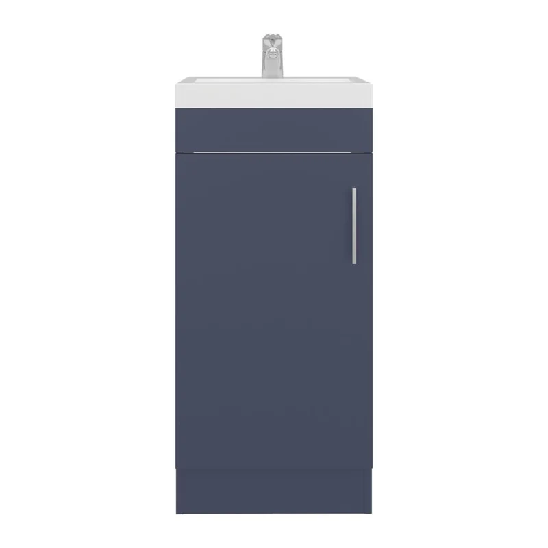 Mueble para Lavamanos Oporto, Kronos Azul, con una Puerta Abatible