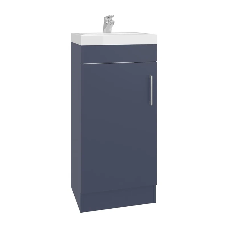 Mueble para Lavamanos Oporto, Kronos Azul, con una Puerta Abatible