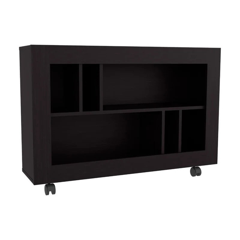 Mesa Auxiliar Joge, Wengue, con Espacio para Guardar Objetos Como Libros y Decoración ZF