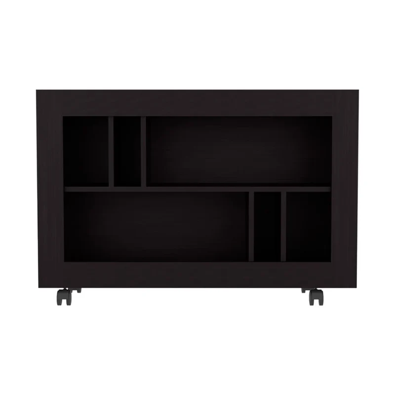Mesa Auxiliar Joge, Wengue, con Espacio para Guardar Objetos Como Libros y Decoración ZF