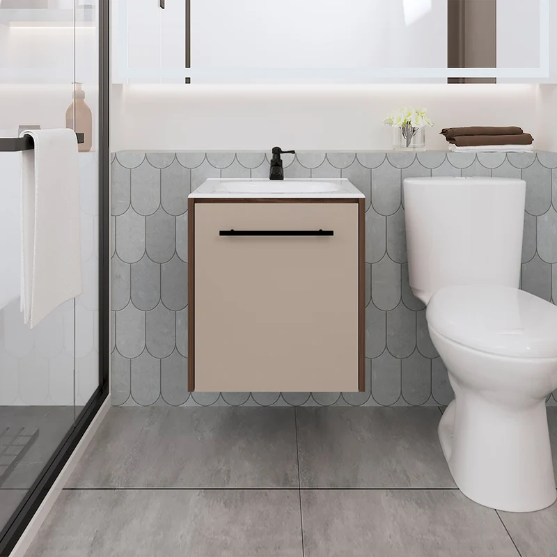 Mueble para Lavamanos Vulcan, Milán y Capri, Incluye Lavamanos Corona en Porcelana Sanitaria