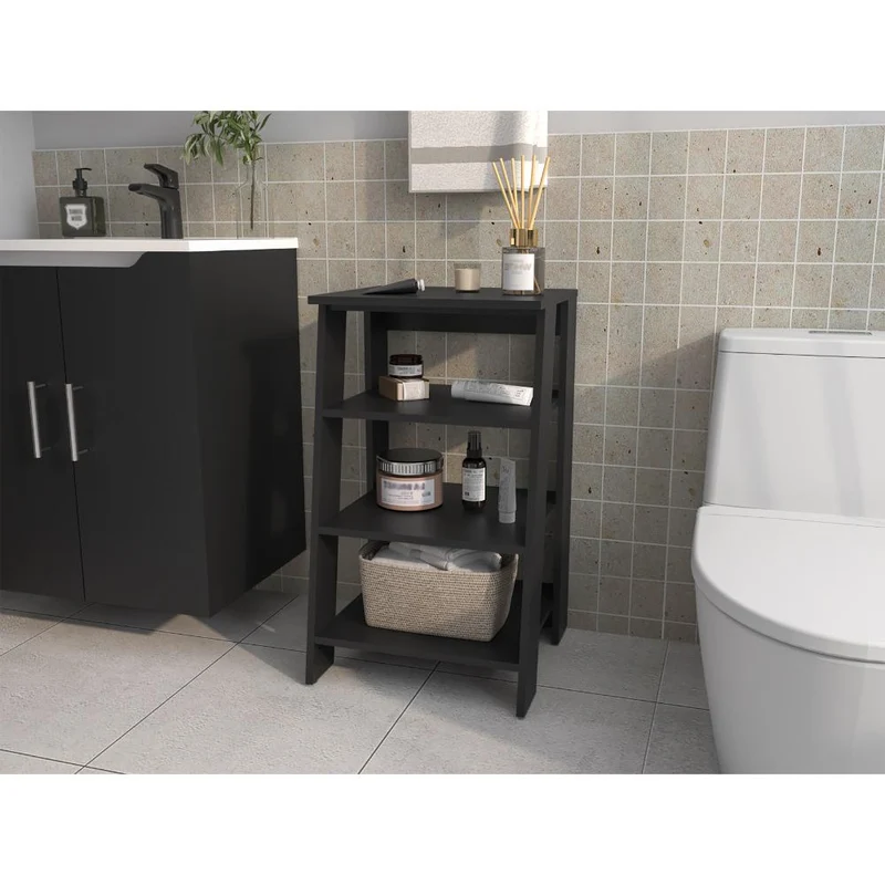 Organizador de Baño Aqua 3 Pequeño, Wengue, con Variedad de Entrepaños ZF