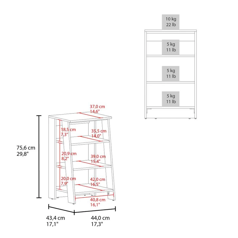 Organizador de Baño Aqua 3 Pequeño, Wengue, con Variedad de Entrepaños ZF