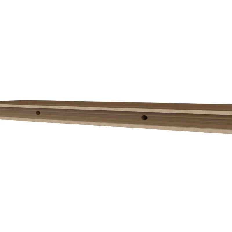 Repisa Flotante Maca X2, Castaño, con Espacio para Ubicar Objetos ZF