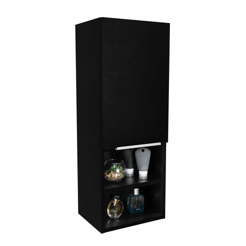 Gabinete de Baño Real, Wengue, con Tres Entrepaños