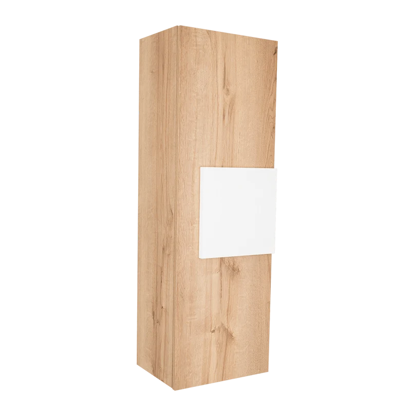Gabinete de Baño Picasso, Blanco y Café Claro, con Espacio para Guardar Objetos de Aseo ZF