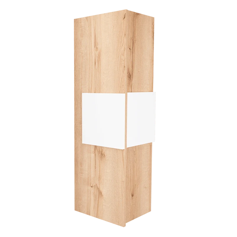Gabinete de Baño Picasso, Blanco y Café Claro, con Espacio para Guardar Objetos de Aseo ZF