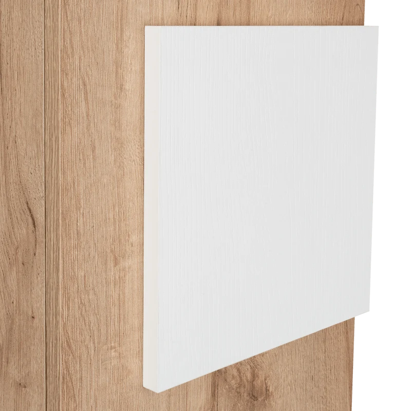 Gabinete de Baño Picasso, Blanco y Café Claro, con Espacio para Guardar Objetos de Aseo ZF