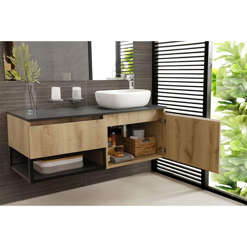 Mueble Corona Plus 120 cm con Lavamanos Cascade Izquierdo