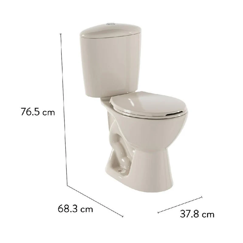 Sanitario Corona Manantial Pro Redondo Bone