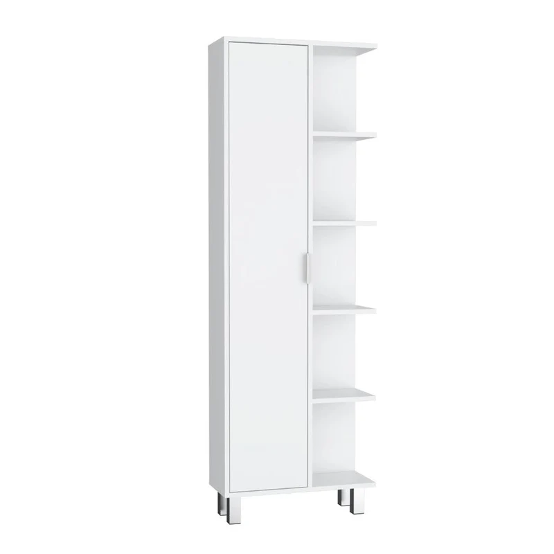 Mueble Auxiliar de Baño Crovic, Blanco, con Puerta Abatible ZF