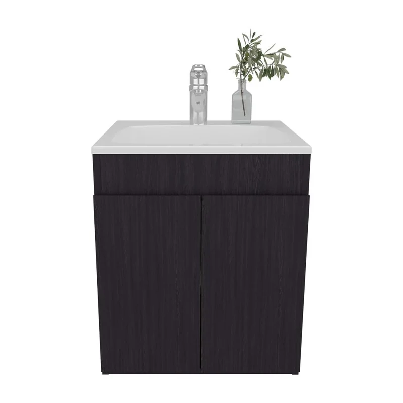 Mueble para Lavamanos Meka, Wengue, Incluye Lavamanos Praia 45 ZF