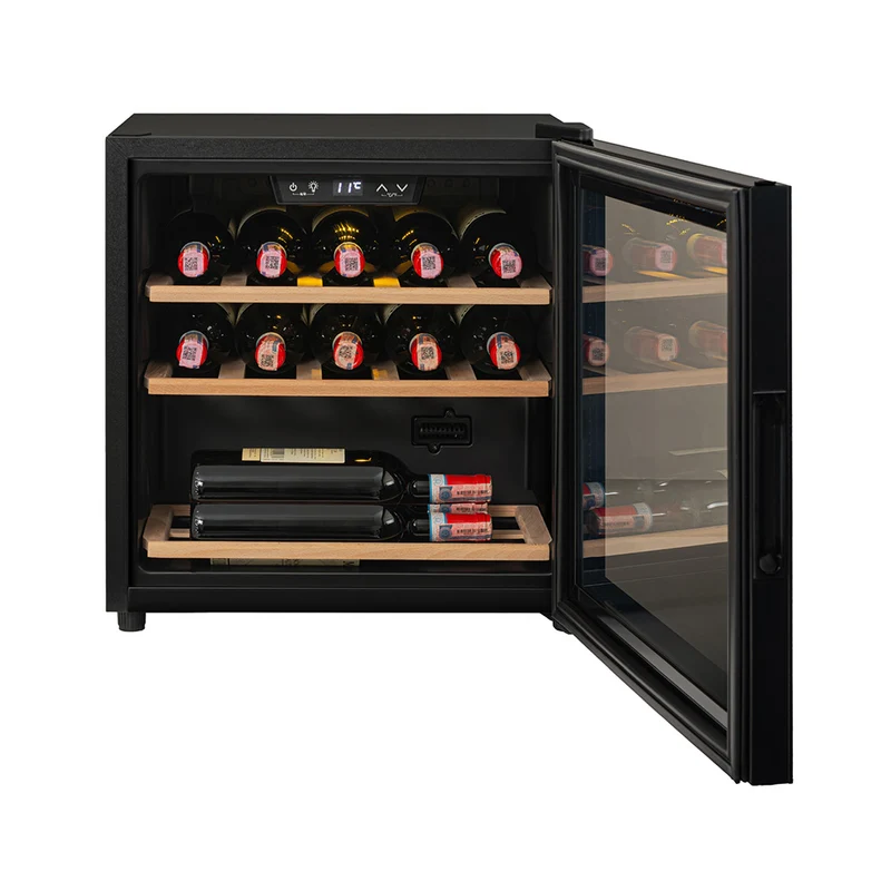 Cava de Vinos de 14 Botellas 40 lt, Negro