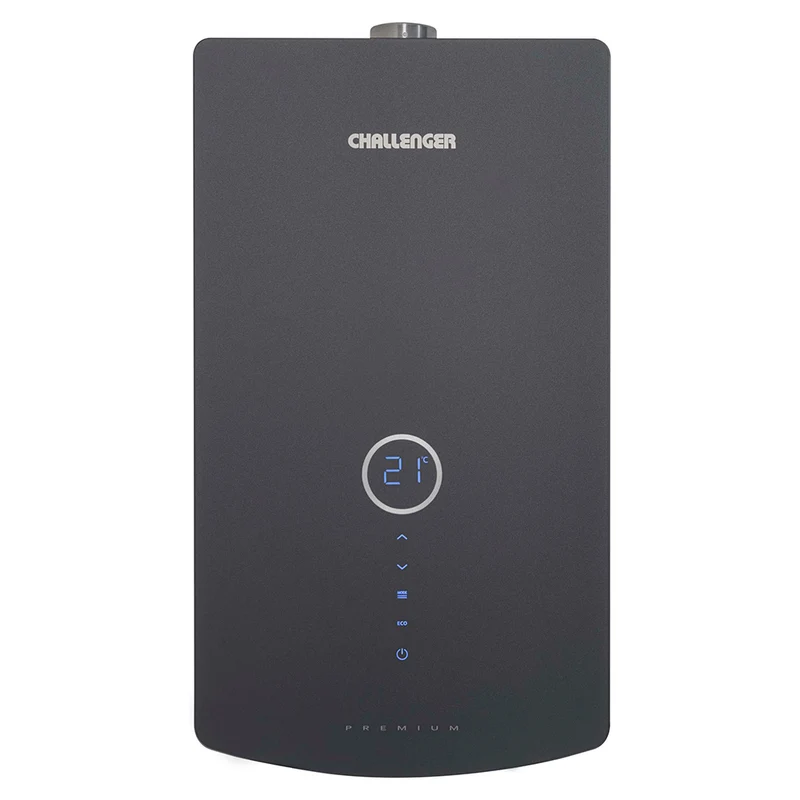 Calentador de Paso a Gas Challenger 16 lts Tiro Forzado WHD 7116, Negro