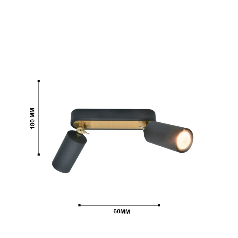 Lámpara de Techo Astro Dúo, Negro