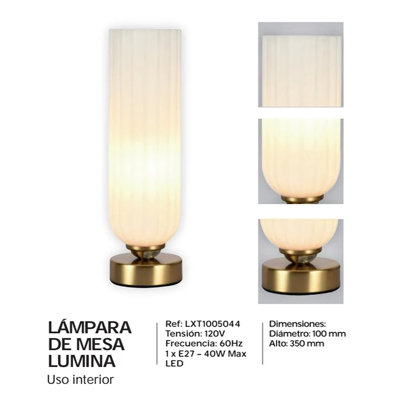 Lámpara de Mesa Lúmina, Blanco