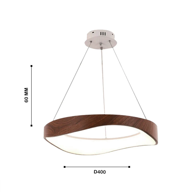 Lámpara Colgante LED Prisma, Café