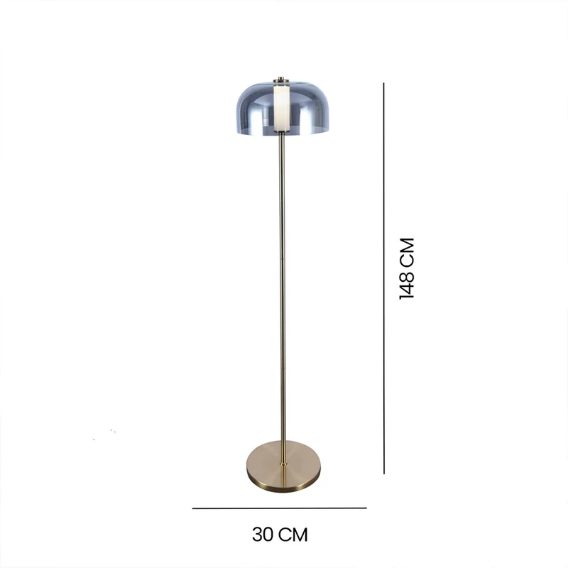 Lámpara de Piso LED Teruel, Dorado