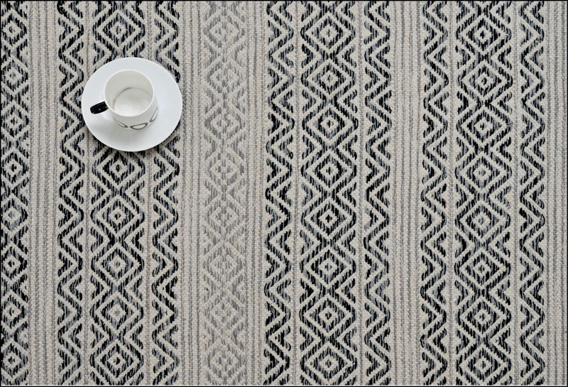 Alfombra Decoghar Ic15033 Silver Kellim, Negro