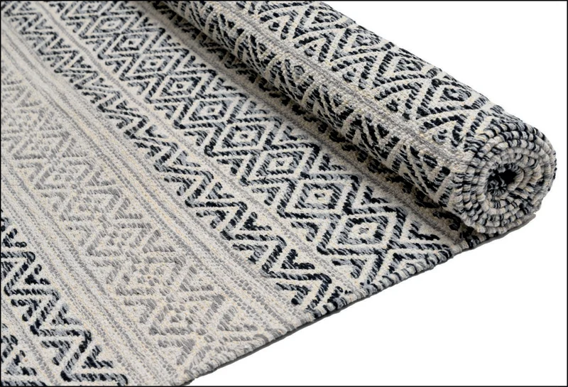 Alfombra Decoghar Ic15033 Silver Kellim, Negro