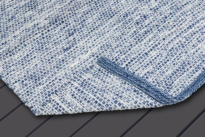 Alfombra Decoghar Ic15651 Champiñon Natural, Azul 0.60 x 0.90 m