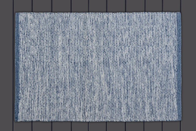 Alfombra Decoghar Ic15651 Champiñon Natural, Azul